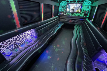 Jersey City Limo Bus Interior