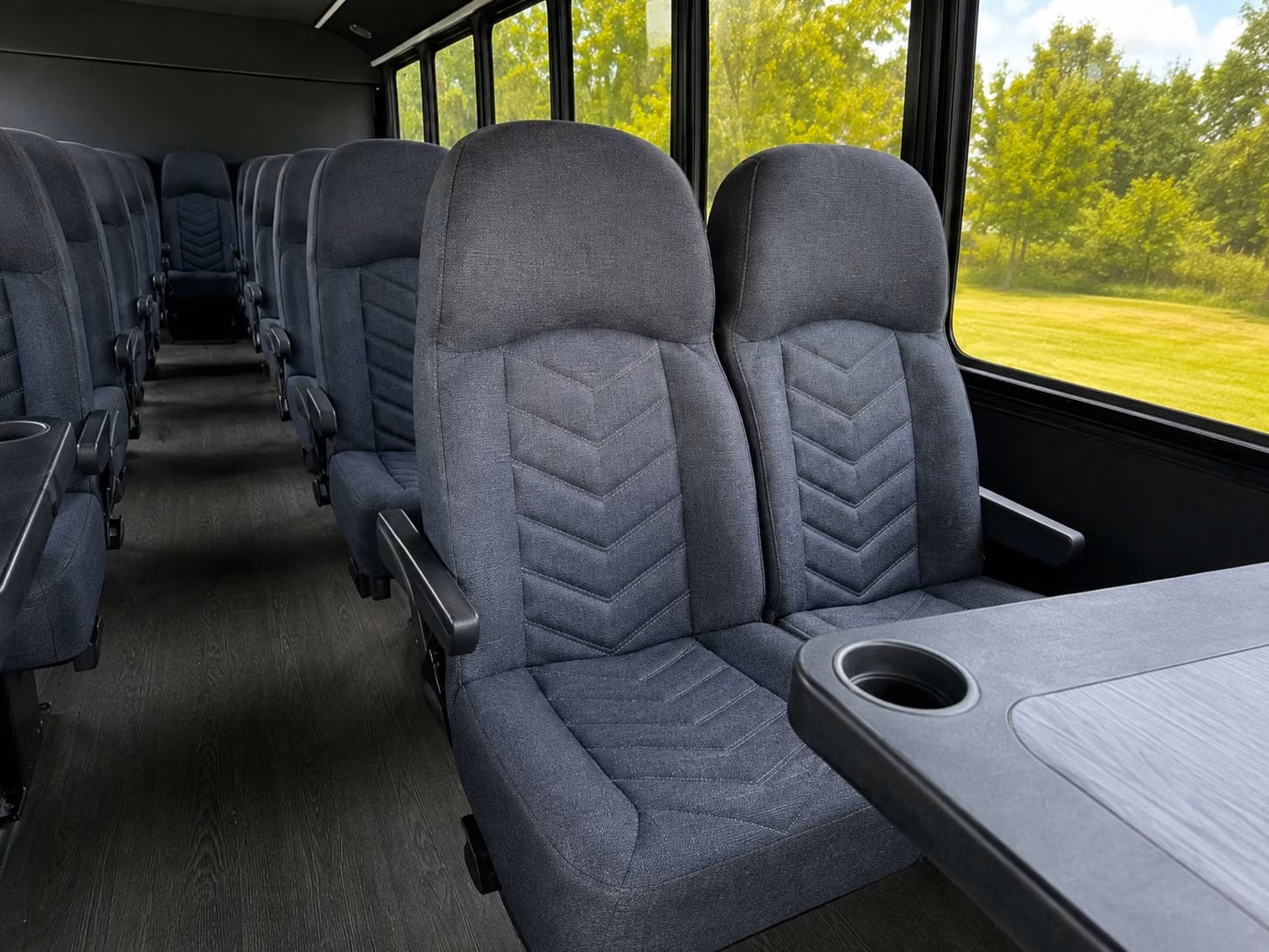 15 passenger minibus interior