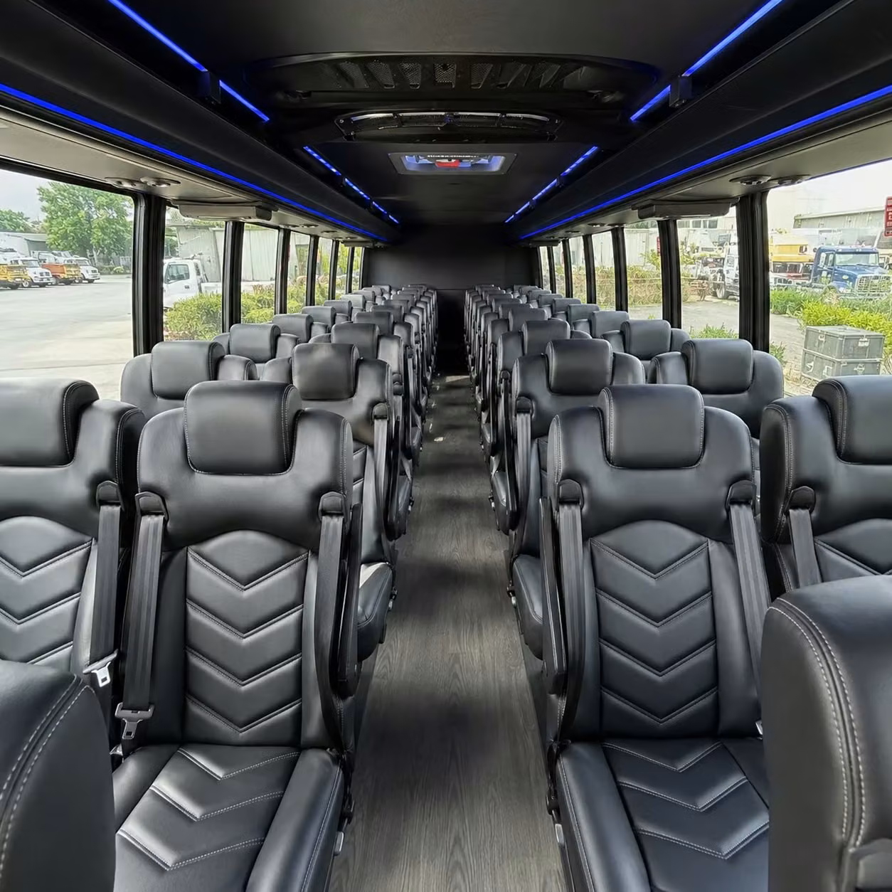 28 passenger minibus interior