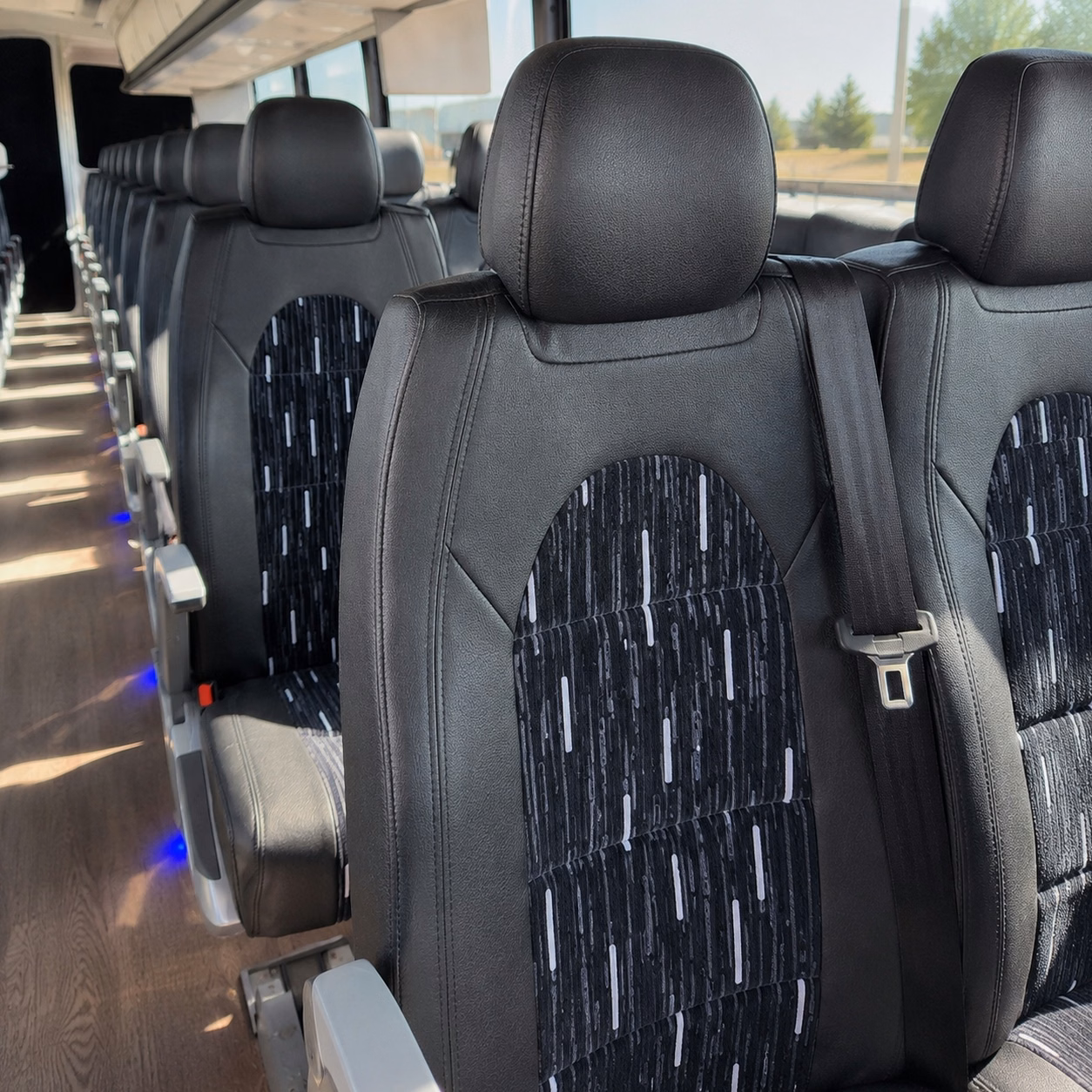 jersey city charter bus interior