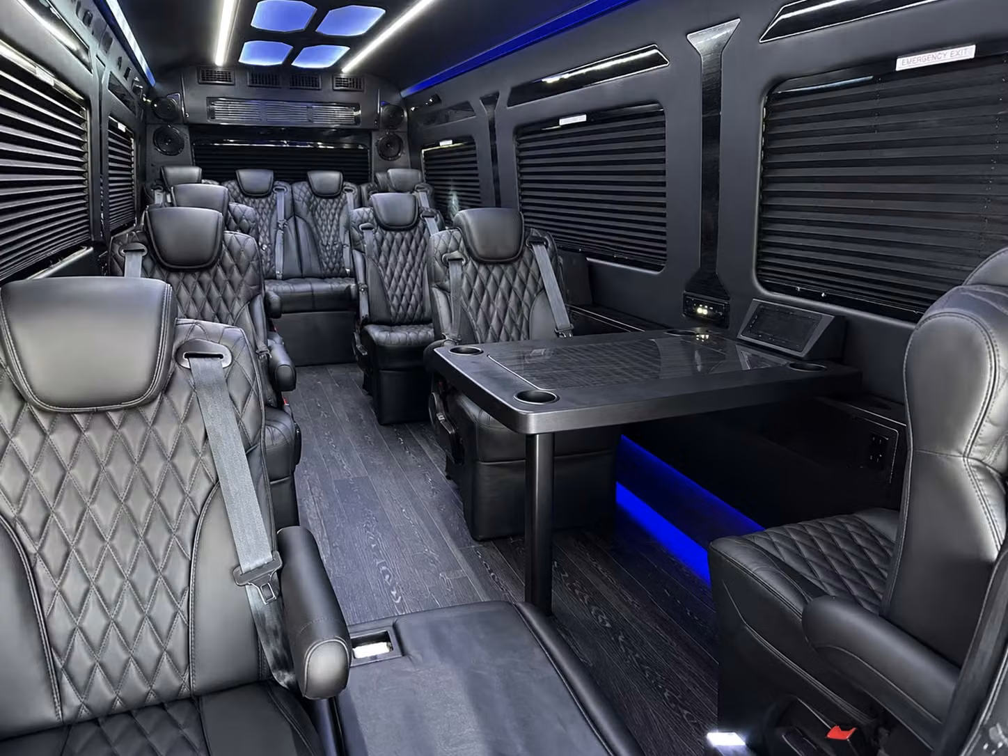 sprinter van with driver inside